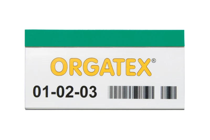 Magnetischer Etikettenträger ColorLabel 38 x 150mm, Grün, 50 St. / Pack.