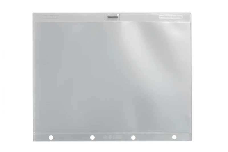 FLIP-MAG ESD Dokumentenhülle mit Heftrand, magnetisch, Transparent, 10 St. / Pack.
