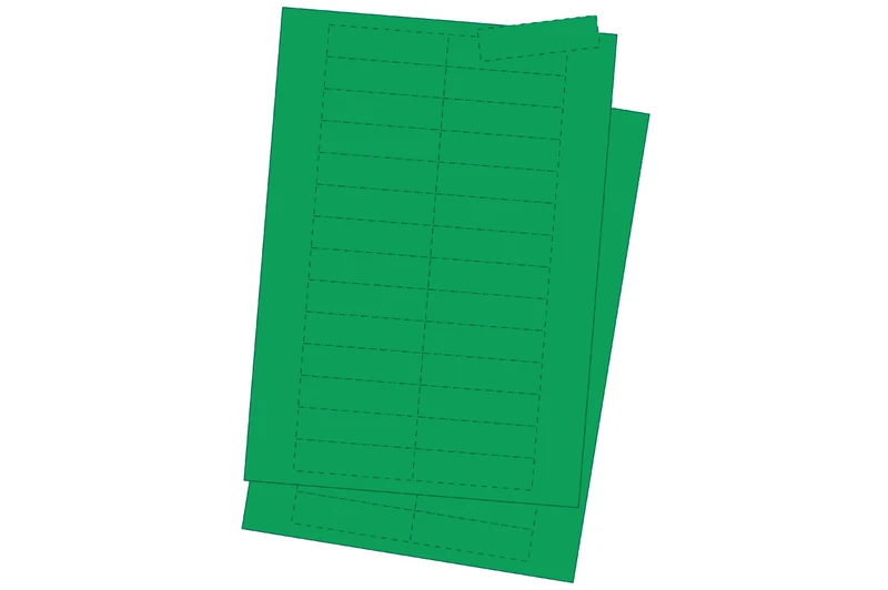 ET75-168K-05 Kartoneinlagen DIN A4 Bogen, vorperforiert, 75 x 168mm (H x B), Grün, 10 St. / Pack.
