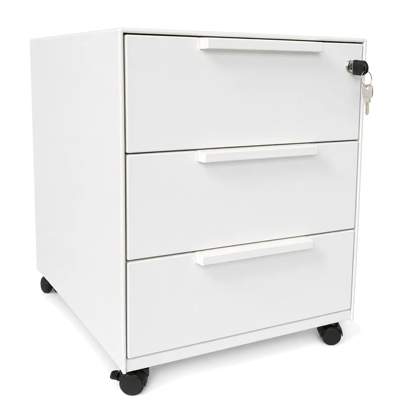 Vitra MBE Rollcontainer 3 Schubladen weiß