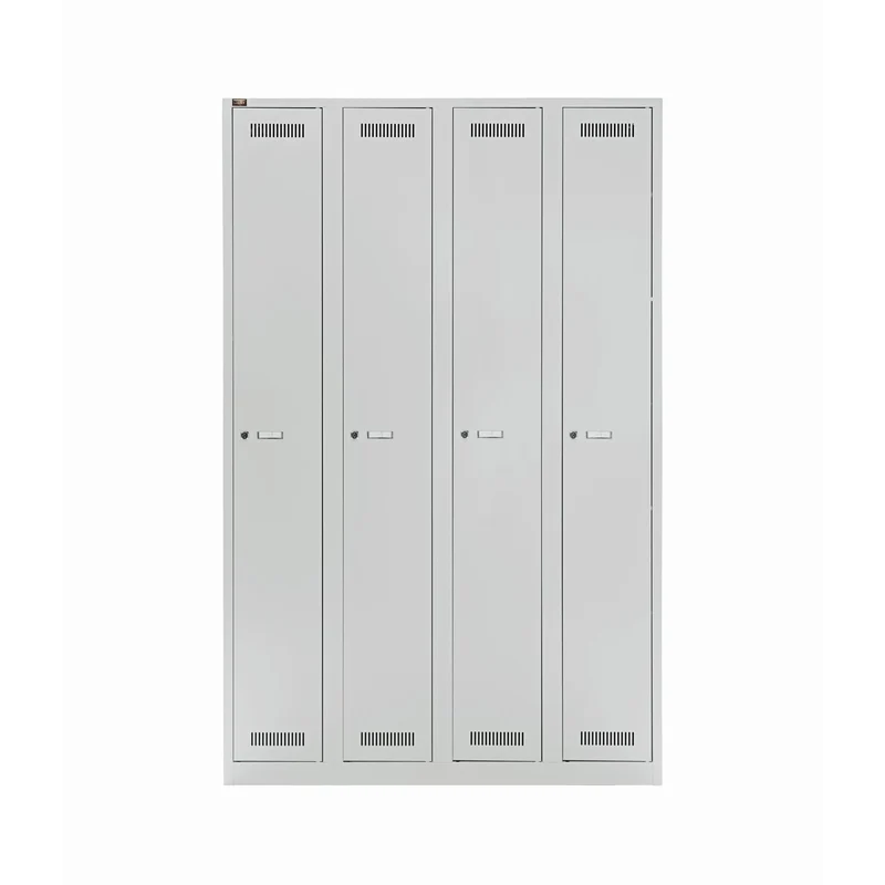 Garderobenschrank LIGHT | 4 Abteile, Breite 300 mm