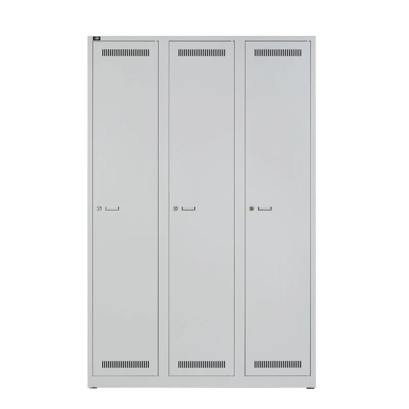 Garderobenschrank LIGHT | 3 Abteile, Breite 1200 m