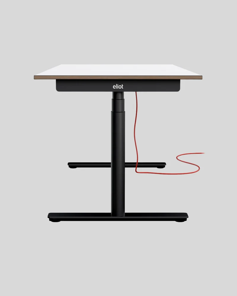 Eliot Black - mit Tischplatte Design White