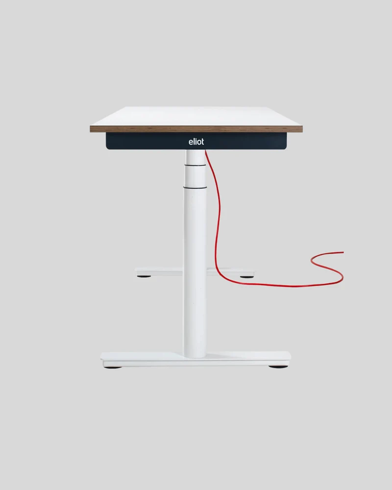 Eliot Schreibtisch Tiny White mit Tischplatte Design White