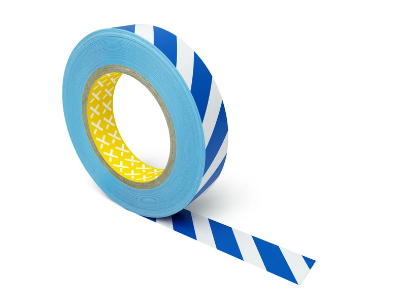 LongLife - Bodenmarkierung Bandware, selbstklebend 50mm, Blau/Weiß