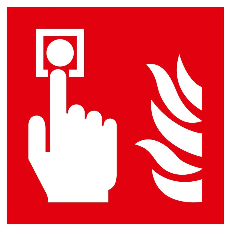 Nachleuchtendes Brandschutzzeichen Brandmelder