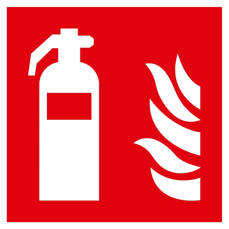 Nachleuchtendes Brandschutzzeichen Feuerlöscher