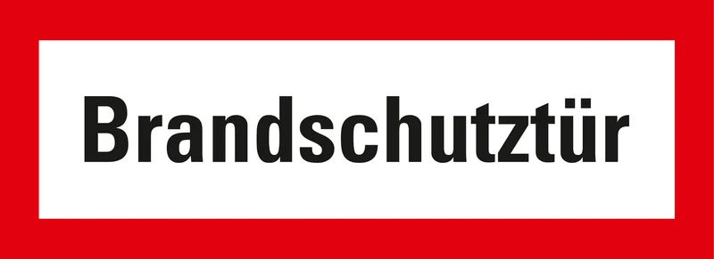 Nachleuchtendes Brandschutzzeichen Brandschutztür