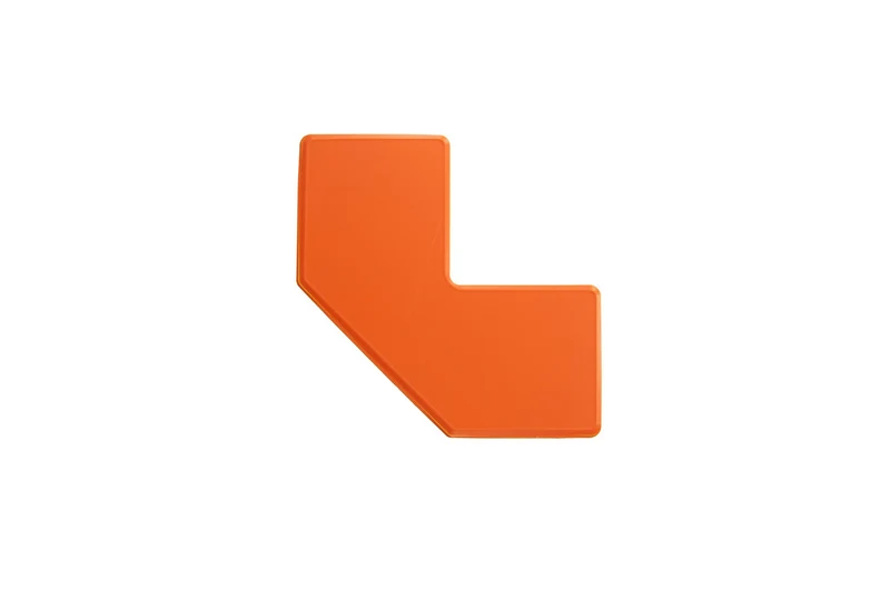 LongLife HD - Bodenmarkierung L-Winkel, selbstklebend 50mm, Orange, 20 St. / Pack.