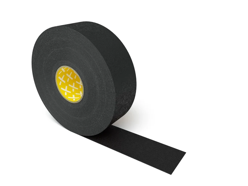 Longlife Grip - Bodenmarkierung Bandware, selbstklebend 75mm, Schwarz