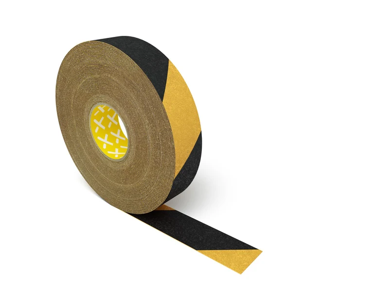 Longlife Grip - Bodenmarkierung Bandware, selbstklebend 50mm, Schwarz/Gelb
