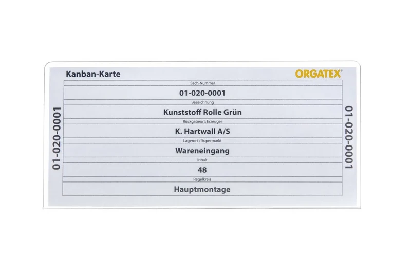 Kanban-Cover MEGA Beleghalter, 1/3 DIN, 10 St. / Pack.
