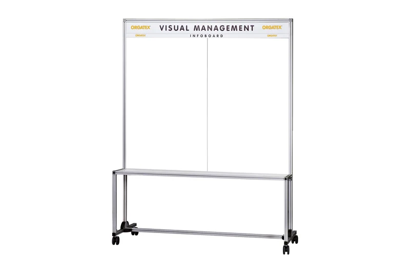 Visual Board - Info-/Planungssystem Standboard, Whiteboard, 1560mm Breite