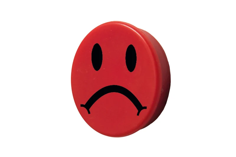 Smiley-Magnet Haltemagnet mit Kunststoffkappe, Rot, 10 St. / Pack.