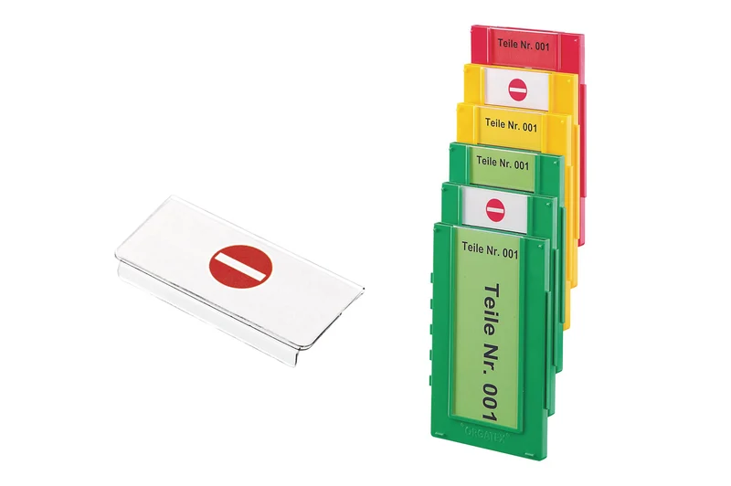 Systembox - Einstecksystem Sperr-Einsteckschild, klein, Sperrschild, 50 St. / Pack.