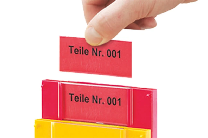 Systembox - Einstecksystem Einsteckschild, klein, 50 St. / Pack.