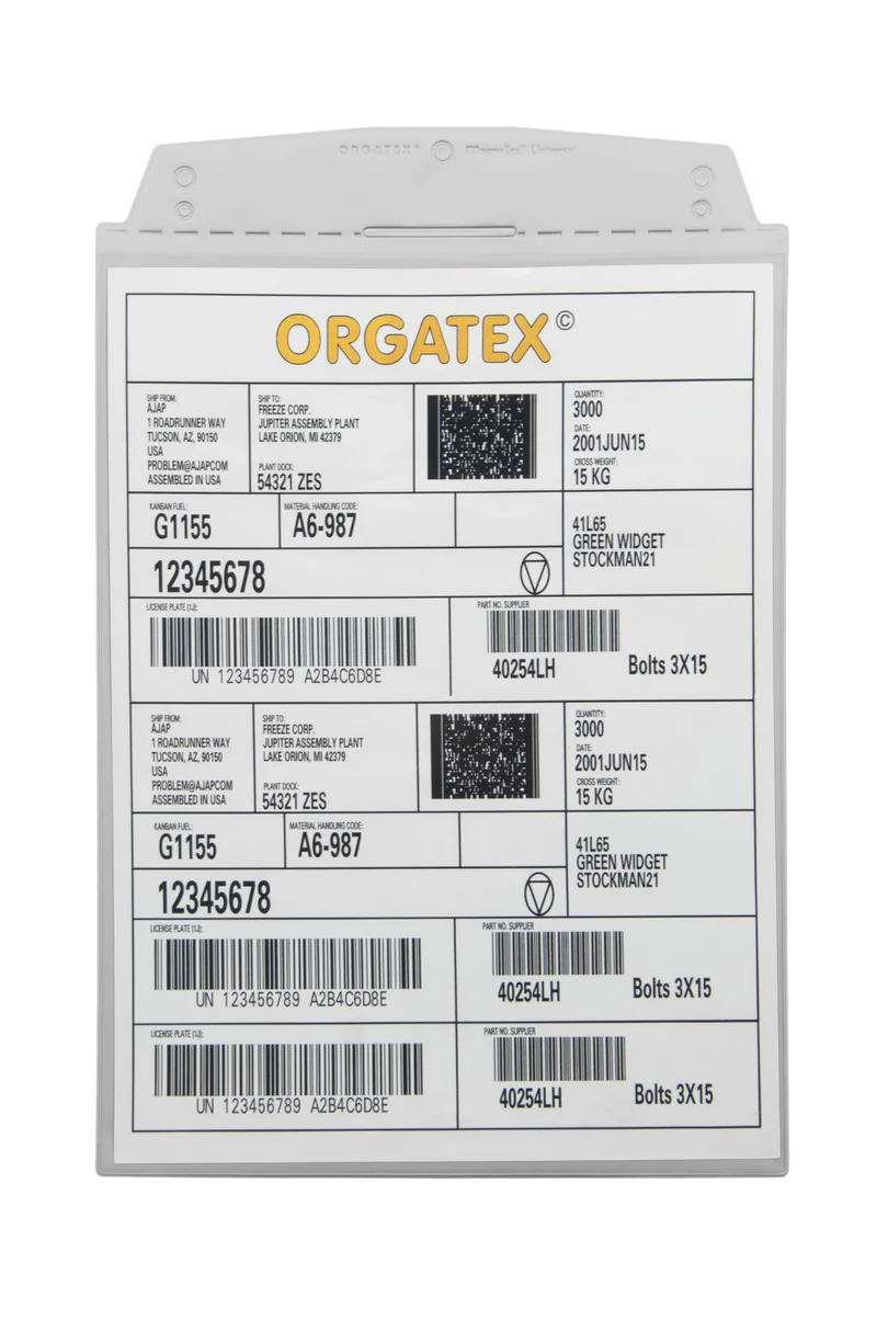 Sichttasche Beleghalter, magnetisch, DIN A5 hoch, Hellgrau, 10 St. / Pack.
