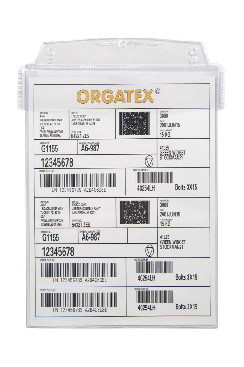 Sichttasche Beleghalter, magnetisch, mit Schutzklappe, DIN A4 hoch, Transparent, 10 St. / Pack.