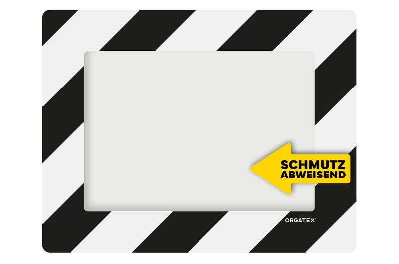 LongLife Klarsicht - Schmutzabweisend Bodenfenster, selbstklebend DIN A4, Schwarz/Weiß, 10 St. / Pack.