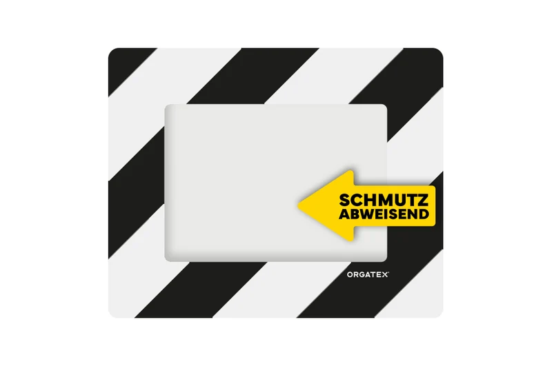 LongLife Klarsicht - Schmutzabweisend Bodenfenster, selbstklebend DIN A5, Schwarz/Weiß, 10 St. / Pack.