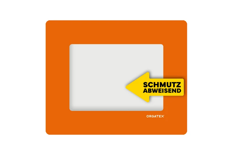 LongLife Klarsicht - Schmutzabweisend Bodenfenster, selbstklebend DIN A5, Orange, 10 St. / Pack.