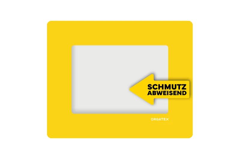 LongLife Klarsicht - Schmutzabweisend Bodenfenster, selbstklebend DIN A5, Gelb, 10 St. / Pack.