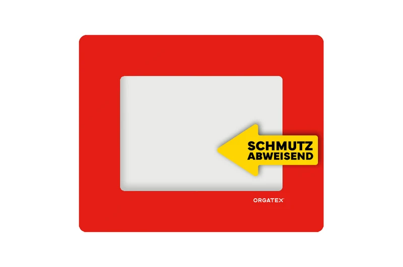 LongLife Klarsicht - Schmutzabweisend Bodenfenster, selbstklebend DIN A5, Rot, 10 St. / Pack.