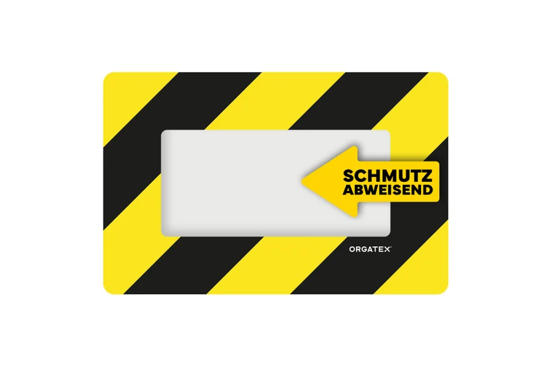 LongLife Klarsicht - Schmutzabweisend Bodenfenster, selbstklebend 1/3 DIN A4, Schwarz/Gelb, 10 St. / Pack.