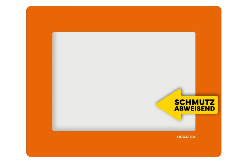 LongLife Klarsicht - Schmutzabweisend Bodenfenster, selbstklebend DIN A4, Orange, 10 St. / Pack.