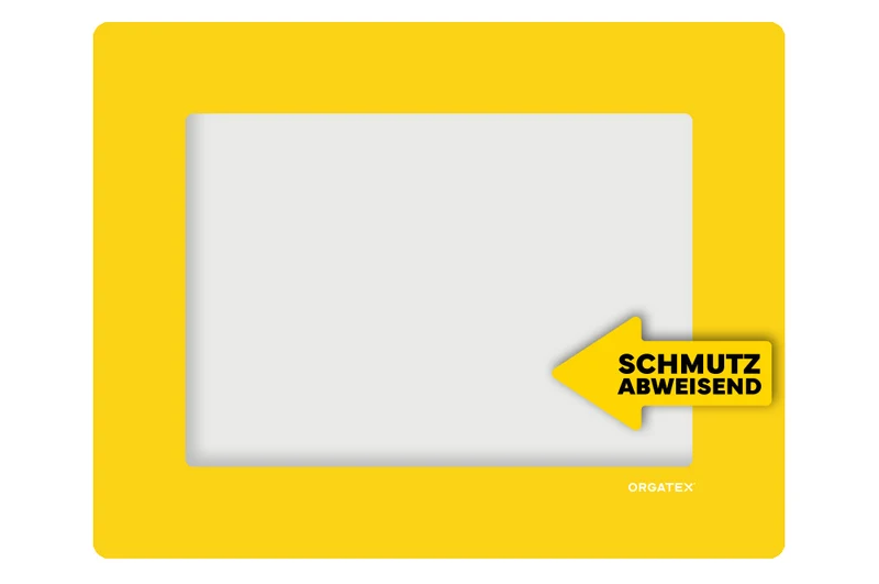 LongLife Klarsicht - Schmutzabweisend Bodenfenster, selbstklebend DIN A4, Gelb, 10 St. / Pack.