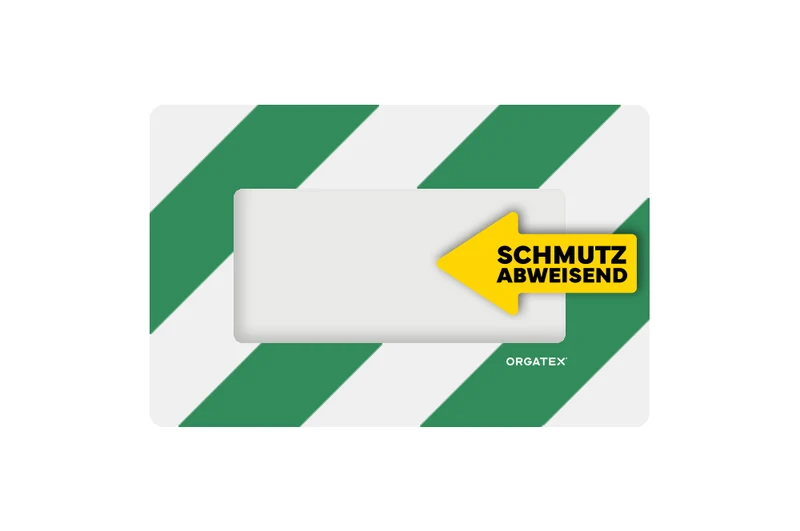 LongLife Klarsicht - Schmutzabweisend Bodenfenster, selbstklebend 1/3 DIN A4, Grün/Weiß, 10 St. / Pack.