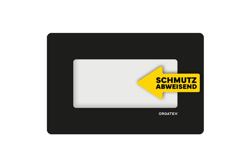LongLife Klarsicht - Schmutzabweisend Bodenfenster, selbstklebend 1/3 DIN A4, Schwarz, 10 St. / Pack.