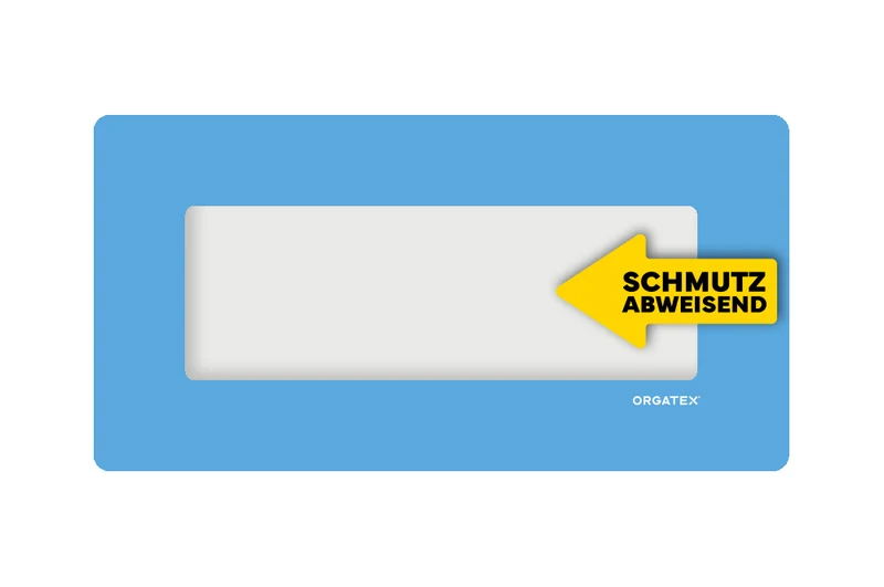 LongLife Klarsicht - Schmutzabweisend Bodenfenster, selbstklebend 1/2 DIN A4, Hellblau, 10 St. / Pack.