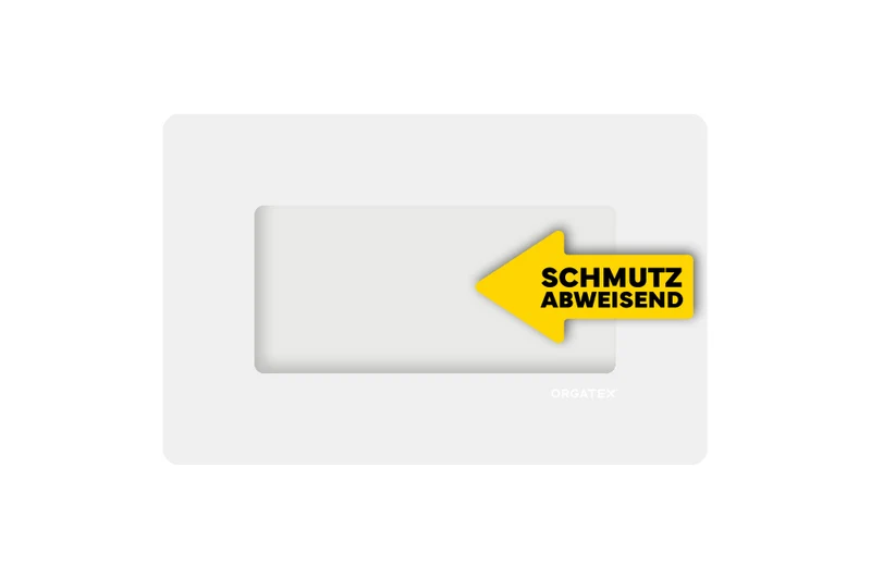 LongLife Klarsicht - Schmutzabweisend Bodenfenster, selbstklebend 1/3 DIN A4, Weiß, 10 St. / Pack.