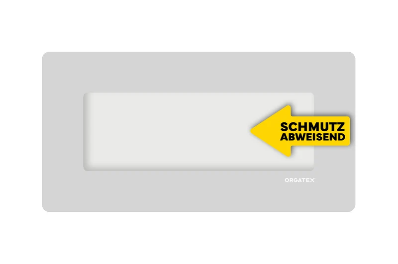 LongLife Klarsicht - Schmutzabweisend Bodenfenster, selbstklebend 1/2 DIN A4, Grau, 10 St. / Pack.