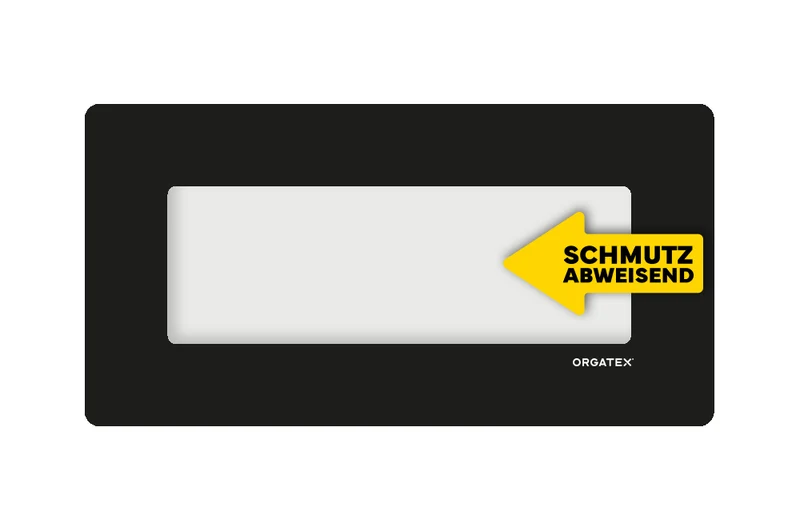 LongLife Klarsicht - Schmutzabweisend Bodenfenster, selbstklebend 1/2 DIN A4, Schwarz, 10 St. / Pack.