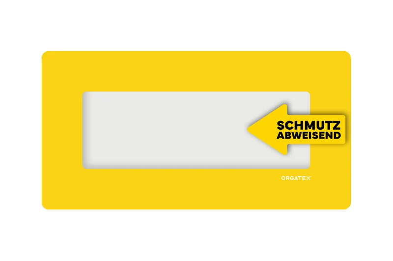 LongLife Klarsicht - Schmutzabweisend Bodenfenster, selbstklebend 1/2 DIN A4, Gelb, 10 St. / Pack.