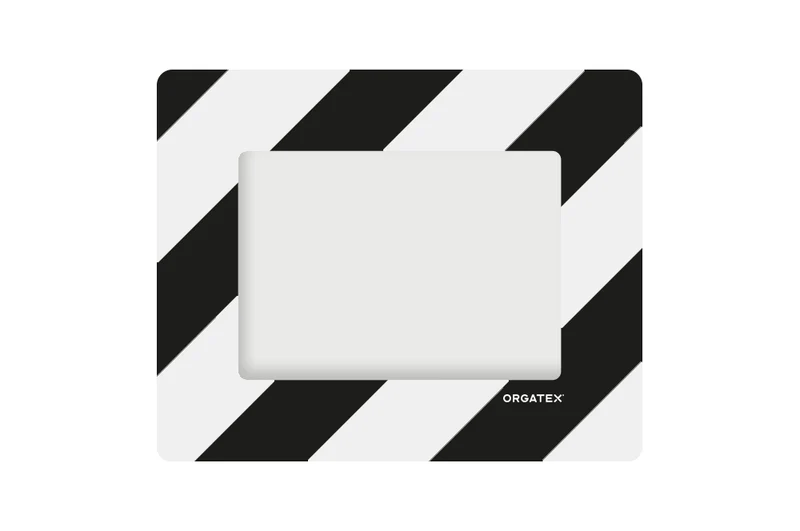 LongLife Klarsicht - Bodenmarkierung Bodenfenster, selbstklebend DIN A5, Schwarz/Weiß, 10 St. / Pack.