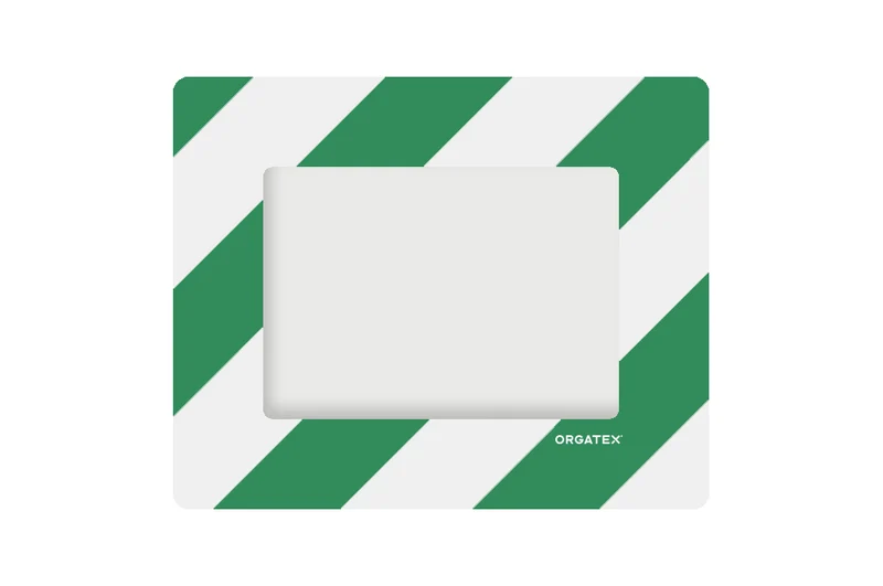 LongLife Klarsicht - Bodenmarkierung Bodenfenster, selbstklebend DIN A5, Grün/Weiß, 10 St. / Pack.