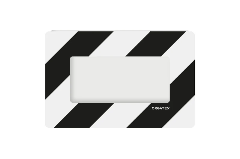 LongLife Klarsicht - Bodenmarkierung Bodenfenster, selbstklebend 1/3 DIN A4, Schwarz/Weiß, 10 St. / Pack.