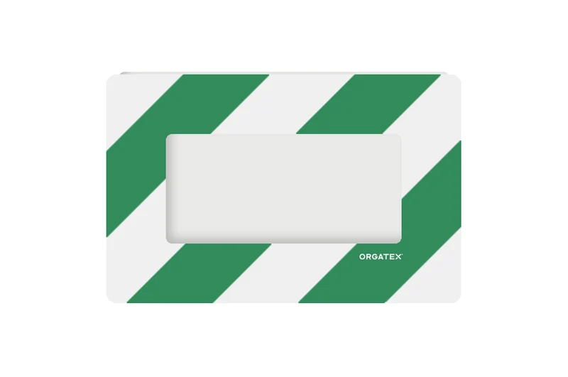 LongLife Klarsicht - Bodenmarkierung Bodenfenster, selbstklebend 1/3 DIN A4, Grün/Weiß, 10 St. / Pack.