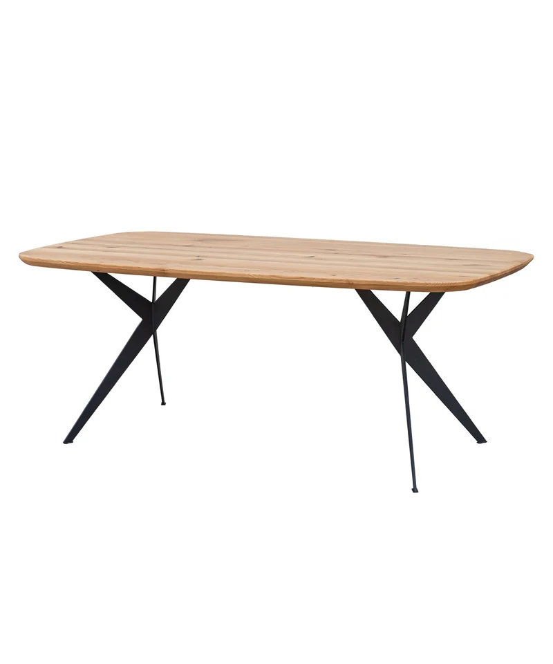 Massivholz-Esstisch Sistina Eiche im Loft-Design – 180x90 cm