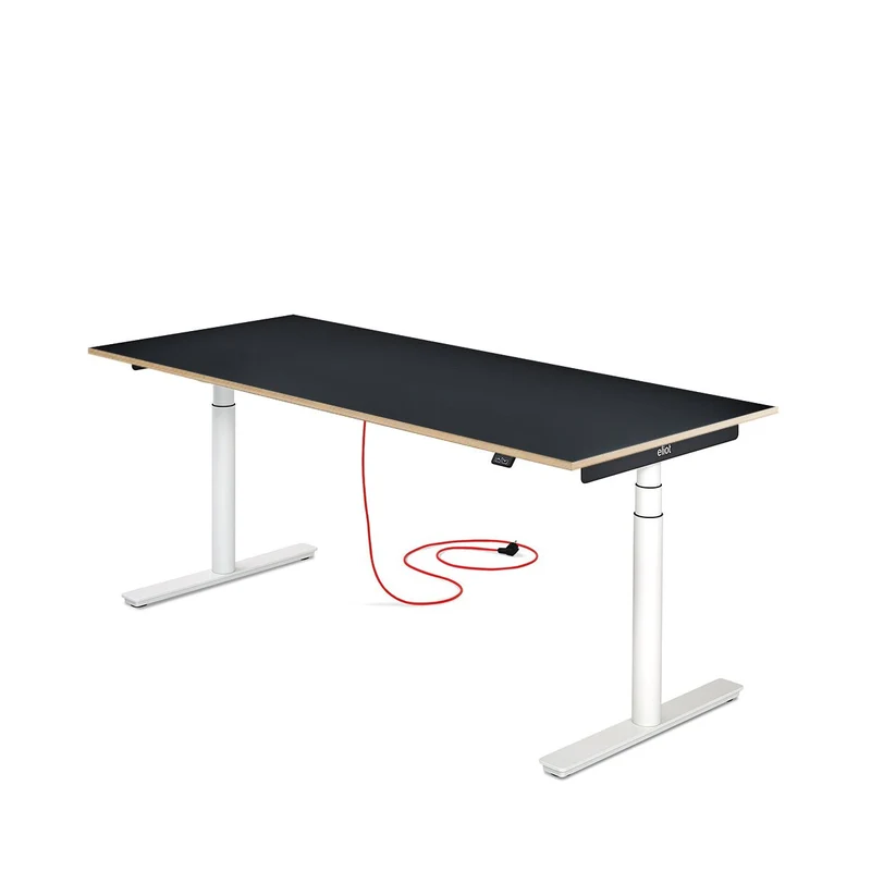 Eliot Original White Tischplatte Multiplex Fenix Nero 180x79cm
