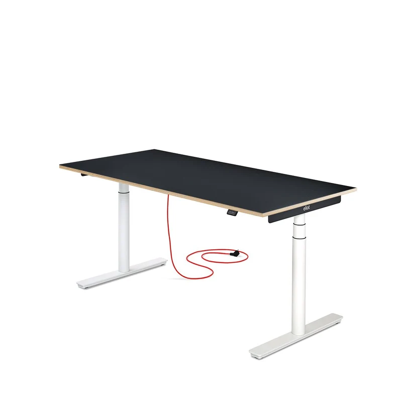 Eliot Original White Tischplatte Multiplex Fenix Nero 160x79cm
