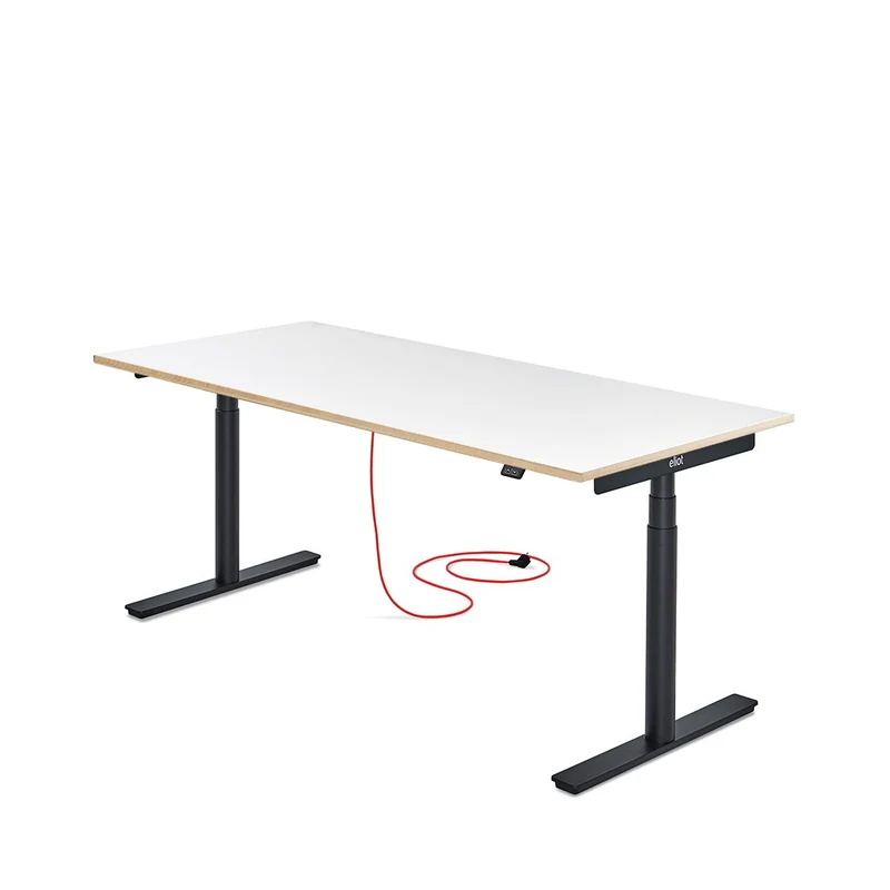 Eliot Original Black Tischplatte Multiplex Fenix Bianco 180x79cm