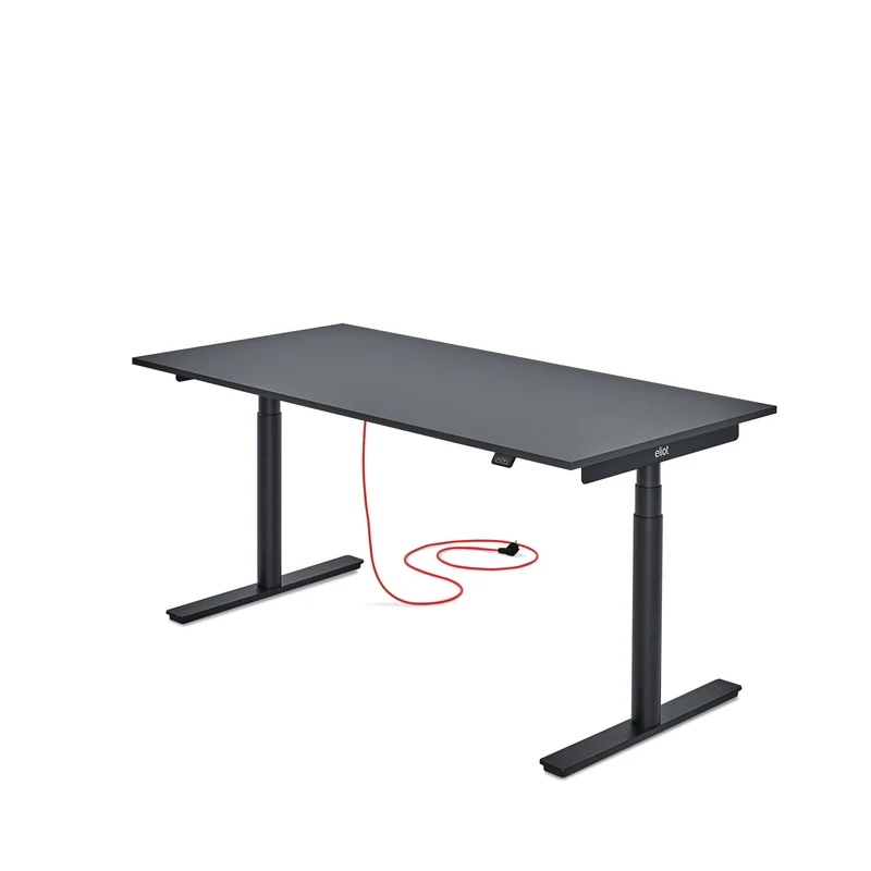 Eliot Original Black Tischplatte Soft Graphite 160x80cm