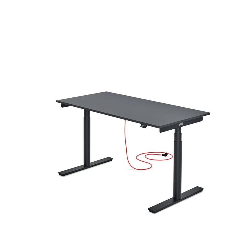 Eliot Original Black Tischplatte Soft Graphite 140x70cm