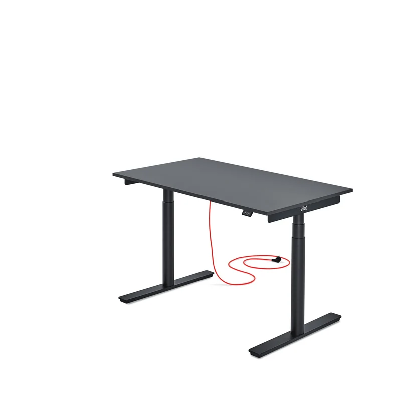 Eliot Original Black Tischplatte Soft Graphite 120x70cm