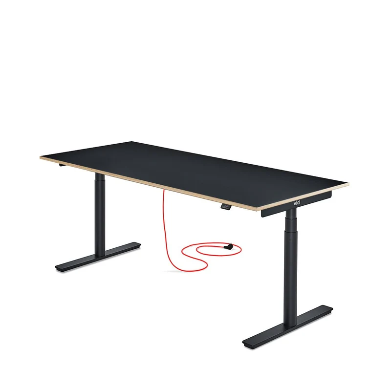 Eliot Original Black Tischplatte Multiplex Fenix Nero 180x79cm