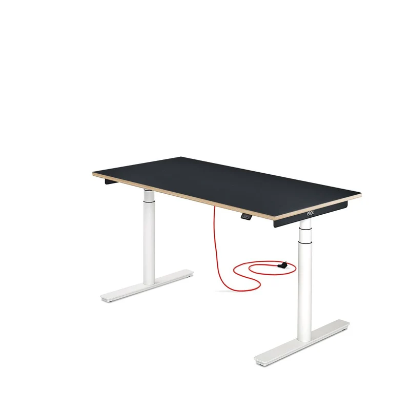 Eliot Original White Tischplatte Multiplex Fenix Nero 140x70cm